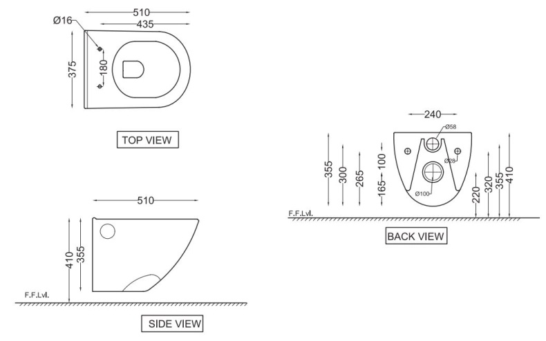 Унитаз подвесной Jaquar Continental cns-wht-963ufsm - 2