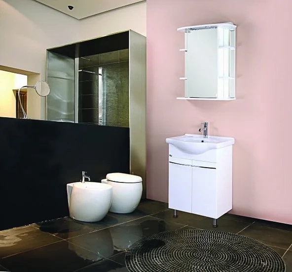 Зеркало-шкаф Onika Глория 55 L с подсветкой, белый  205504 - 1