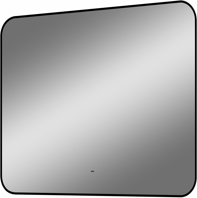 Зеркало DIWO Кострома 80 черное, с подсветкой, прямоугольное, инфракрасный выключатель ЗЛП1748 - 6