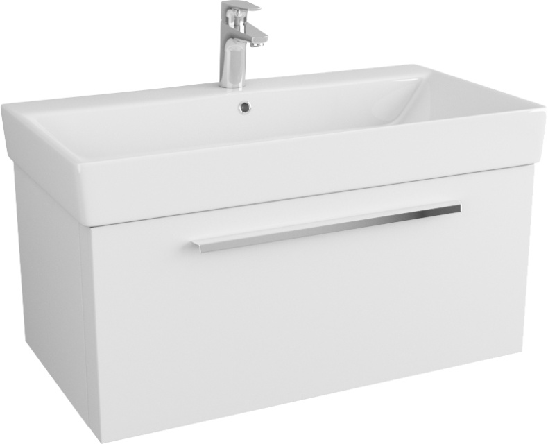 Тумба для комплекта Owl 1975 Ragnar 85 белая, 1 ящик, 1 внутренний OW020100 - 0