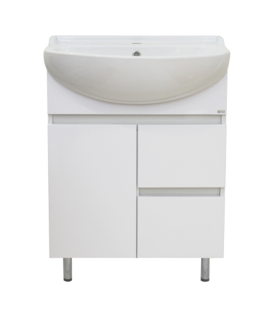 Тумба с раковиной Misty Амур 60 белая матовая УТ000009448 - 0