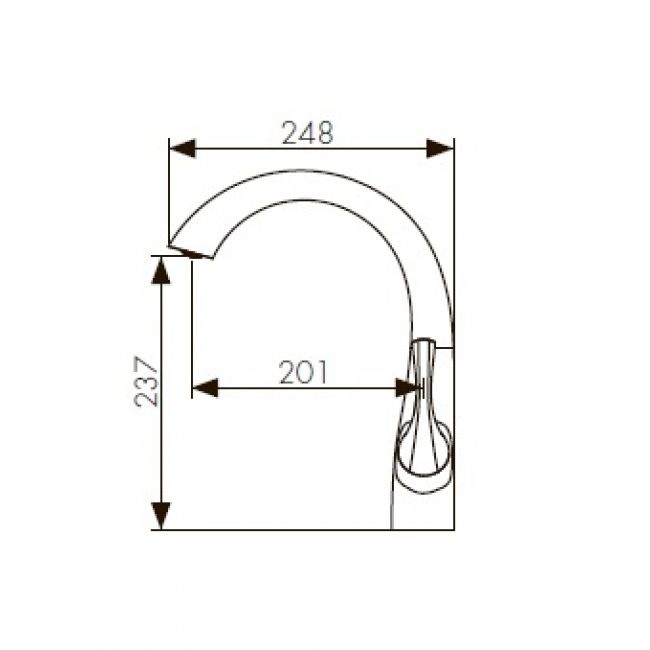 Смеситель Kaiser Comba 48033 для кухонной мойки, хром - 1