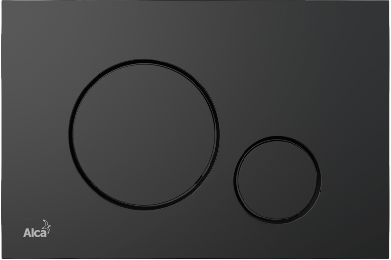 Кнопка смыва AlcaPlast THIN M678 черный матовый - 0