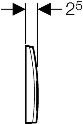 Кнопка смыва Geberit Delta 50 115.135.11.1 белая - 2