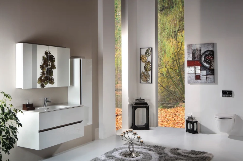 Шкаф-пенал Armadi Art Vallessi 35 подвесной белый глянец 836-W - 1