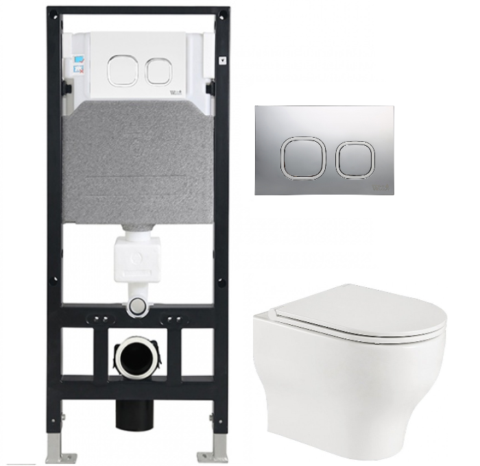 Комплект Weltwasser AMBERG 506 + ERLENBACH 004 GL-WT + AMBERG RD-MT CR  10000006773 - 0