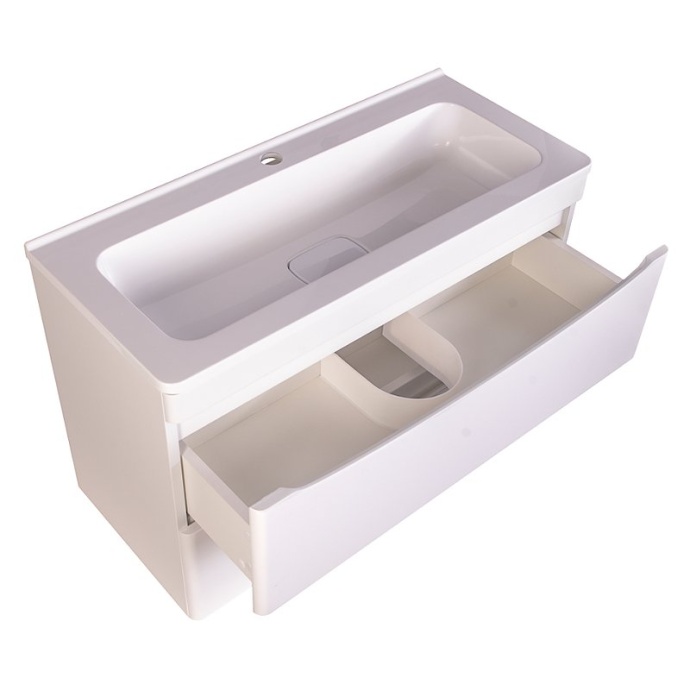 Тумба под раковину Style Line Бергамо мини 80 Люкс Plus, белый  СС-00002322 - 2