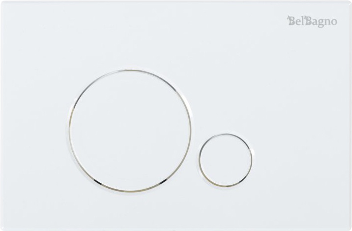 Кнопка смыва BelBagno Sfera BB014-SR-BIANCO белая - 0