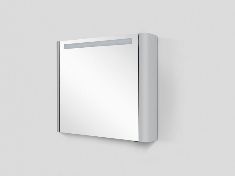 Зеркало-шкаф AM.PM Sensation 80 L, серый шелк M30MCL0801FG - 1