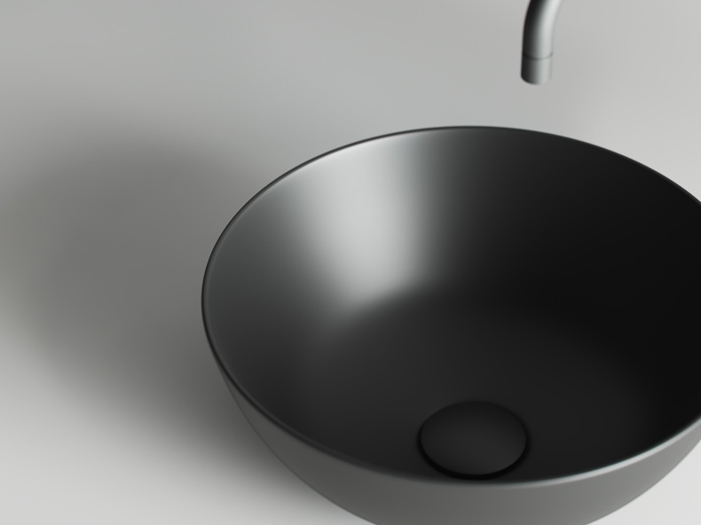 Рукомойник Ceramica Nova Element черный матовый CN6004 - 7