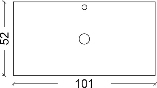 Столешница Armadi Art NeoArt Solid Glass Calacatta 100 белый 877-100 - 1