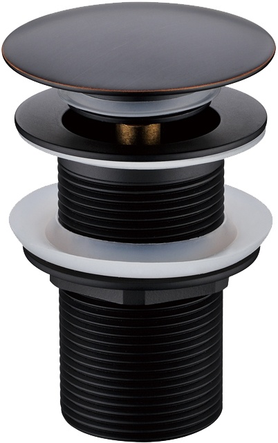 Донный клапан для раковины Boheme Black 612-B без перелива - 0