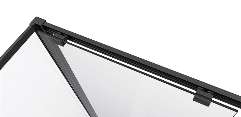 Душевой уголок Black&White Stellar Wind 100х100 черный матовый 8721010 - 1