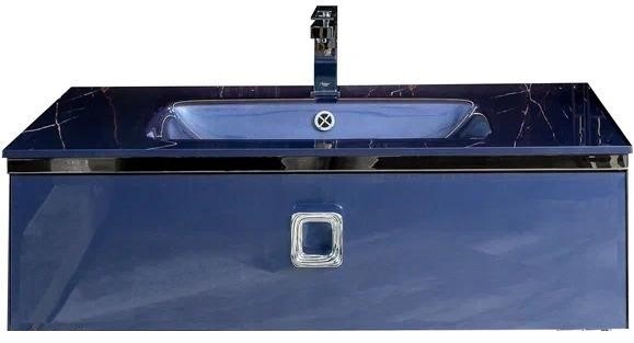 Тумба под раковину Armadi Art Lucido 80 синий 770-080-BL - 0