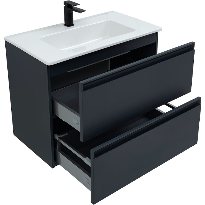 Тумба с раковиной Allen Brau Eclipse 80 черный матовый 1.E1002.AM - 6