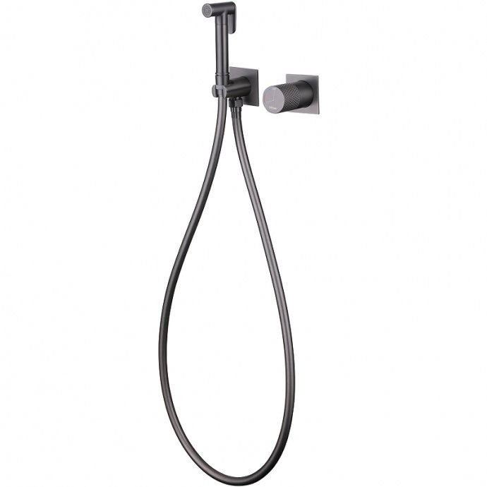 Гигиенический душ Abber Rund со смесителем сталь матовый AF8725NG - 1