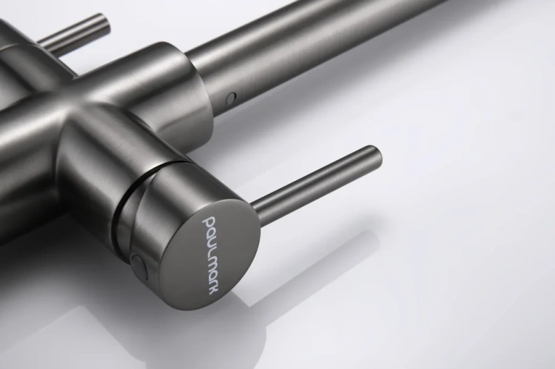 Смеситель для кухни Paulmark Lange темный хром La214212-GM - 14