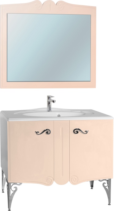 Мебель для ванной Bellezza Эстель 90 бежевая - 0