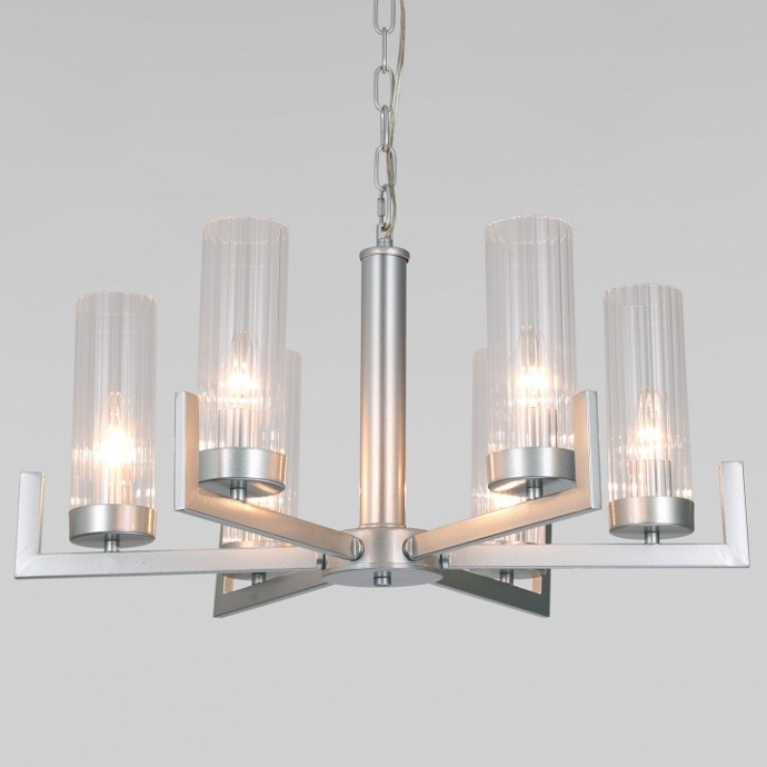 Подвесная люстра Eurosvet Arganie 60133/6 серебро - 0