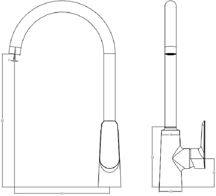 Смеситель для кухни, Cloud, IDDIS, CLOSB00i05 - 1