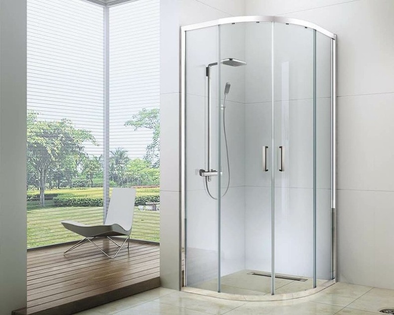 Душевой уголок Berges Solo R 100х100 хром 061120 - 1