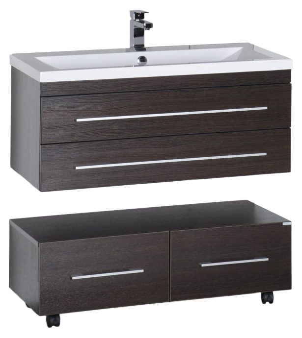 Тумба Aquanet Нота 100 подкатная венге 00170750 - 5