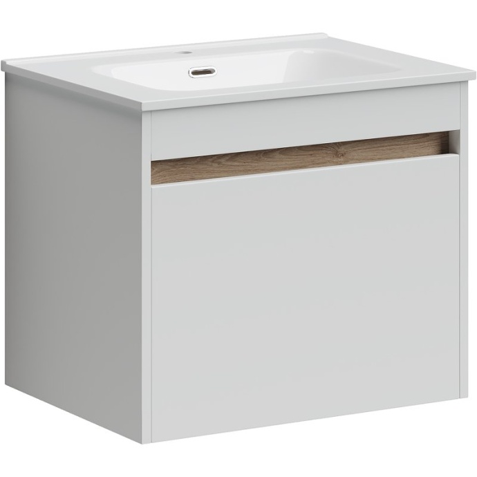 Тумба под раковину подвесная Sancos Smart 60 белый глянцевый SM60W - 0