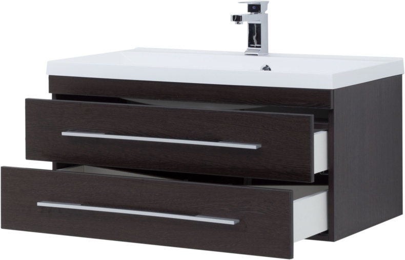 Тумба с раковиной Aquanet Нота 90 венге - 7