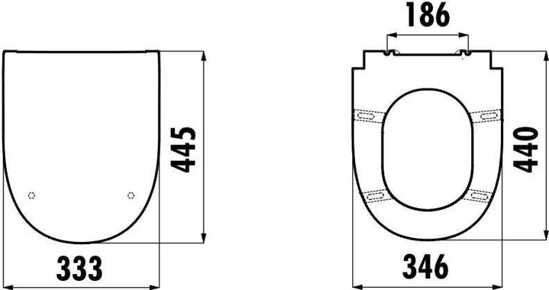 Унитаз-компакт Creavit Mare MA361100, сиденье микролифт MA361-11CB00E-0000 - 8