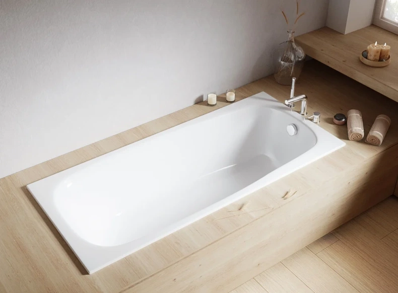 Ванна акриловая WHITECROSS Layla Slim 180x80 белый 0122.180080.100 - 1