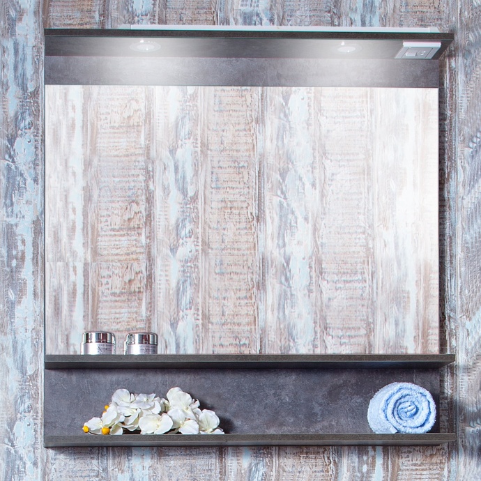 Мебель для ванной Бриклаер Чили 90 цемент - 3