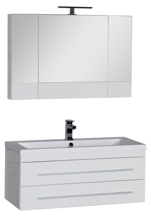 Зеркало-шкаф Aquanet Нота 100 камерино белый 165372 - 7