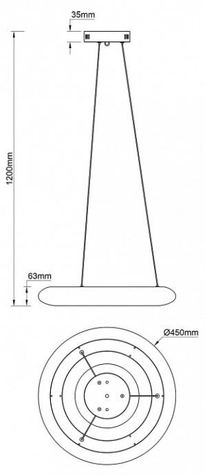 Подвесной светильник Escada Soft 10258/1LED - 7