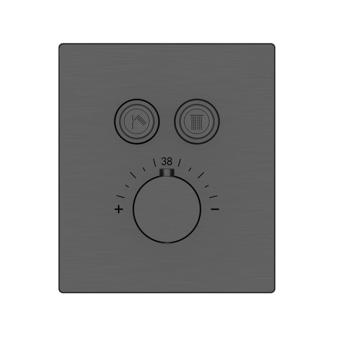 Душевой комплект Vincea Inspire с термостатом черный матовый VSFW-3I21T1RMB - 6