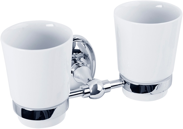 Стакан Veragio Bonjour VR.BNR-7842.CR двойной, хром - 0