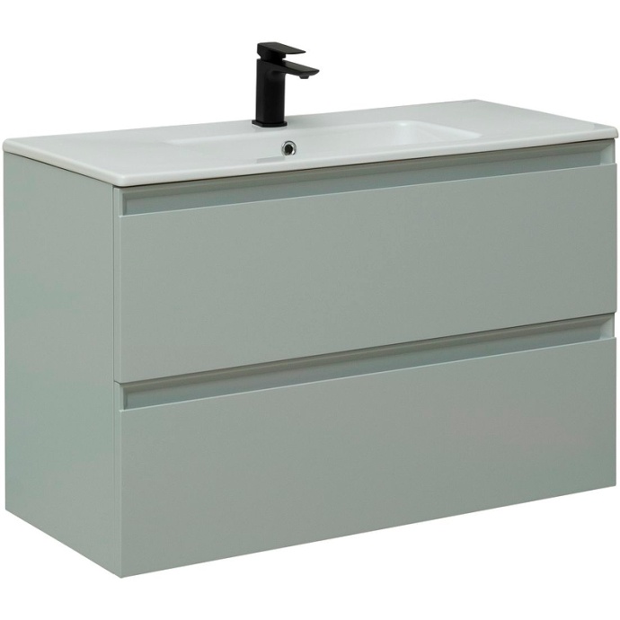 Тумба под раковину Allen Brau Eclipse 100 светло - зеленый матовый 1.E1003.PWM - 2