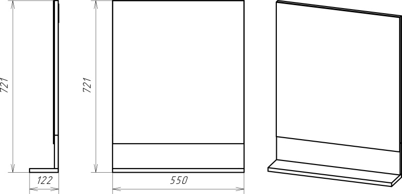 Зеркало Misty Адриана 55 П-Адр03055-01 - 3