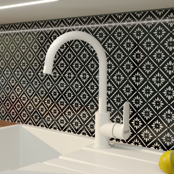 Смеситель Iddis Cuba для кухонной мойки, белый CU6WTJ0i05 - 1