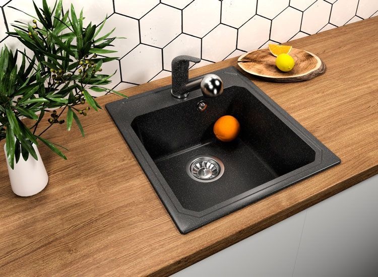 Мойка Кардинал 450, черный СМс 29.030.B0450.407 - 1