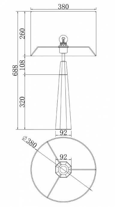 Настольная лампа декоративная Maytoni Bianco Z030TL-01BS2 - 2