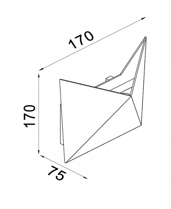 Уличный настенный светодиодный светильник Maytoni Beekman O802WL-L7W - 3