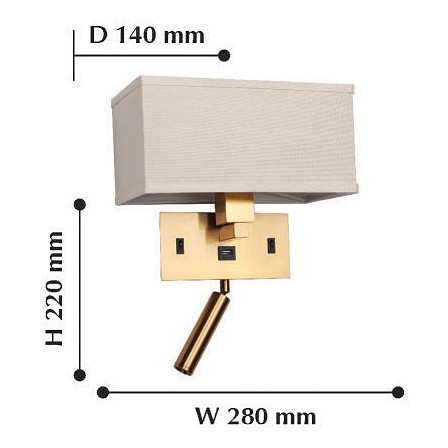 Бра с подсветкой Favourite Lectio 2225-2W - 1