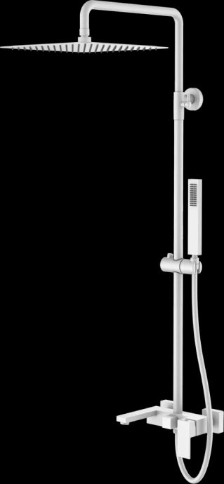 Душевая стойка Boheme Qubic белый матовый 478-MW - 0