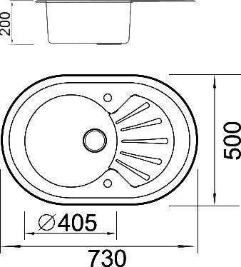Металлическая мойка Seaman SMG-730  SMG-730B.B - 1
