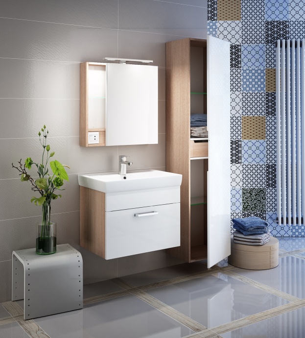 Тумба для комплекта IDDIS Mirro 60 подвесная, белая, дерево MIR60W0i95 - 1