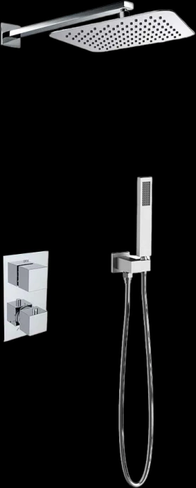 Душевой комплект встраиваемый Vincea хром VSFW-102TCH - 0