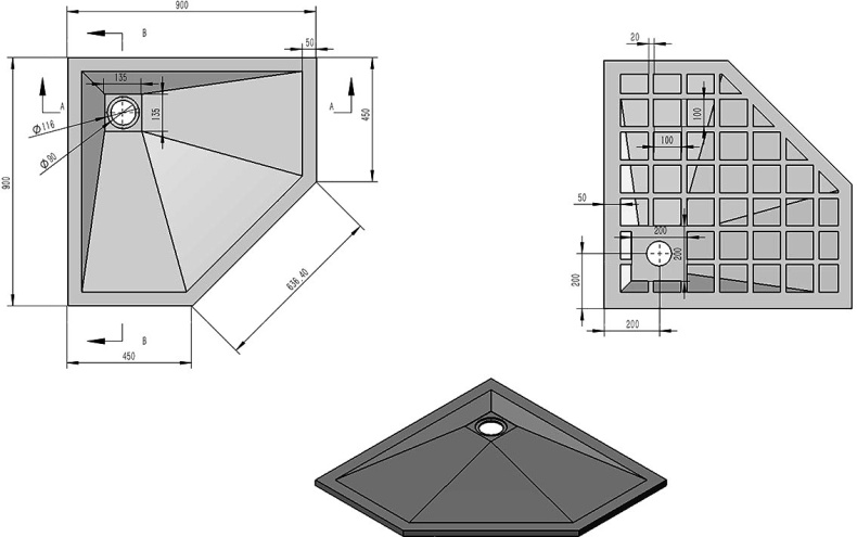 Поддон для душа Vincea VST-4SP9090W белый матовый - 4