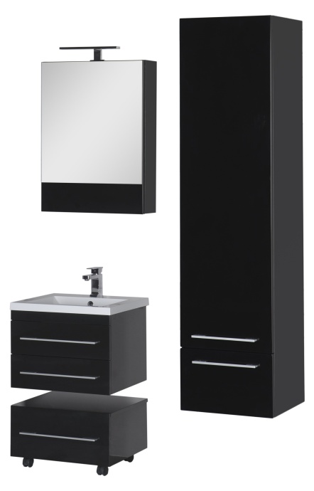 Тумба Aquanet Нота 58 подкатная, черная 00170731 - 17