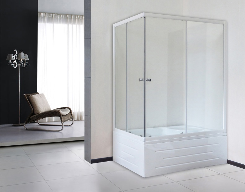 Душевой уголок Royal Bath BP 120х80 R профиль белый стекло прозрачное RB8120BP-T-R - 2