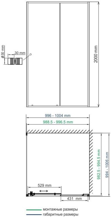 Душевой уголок Wasserkraft Rhin 44S19 - 3